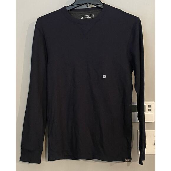 Eddie Bauer Shirt Thermal Crewneck Waffle Knit Active Outdoors Loungewear Mens S - Picture 1 of 12
